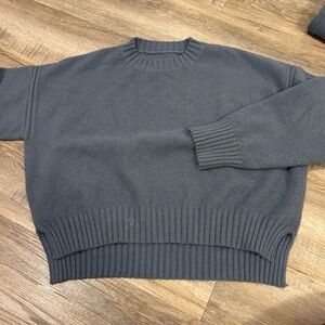 Blue Knit Sweater with Pants.